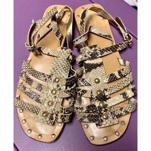 Kate Spade Snakeskin Sandals Size 9